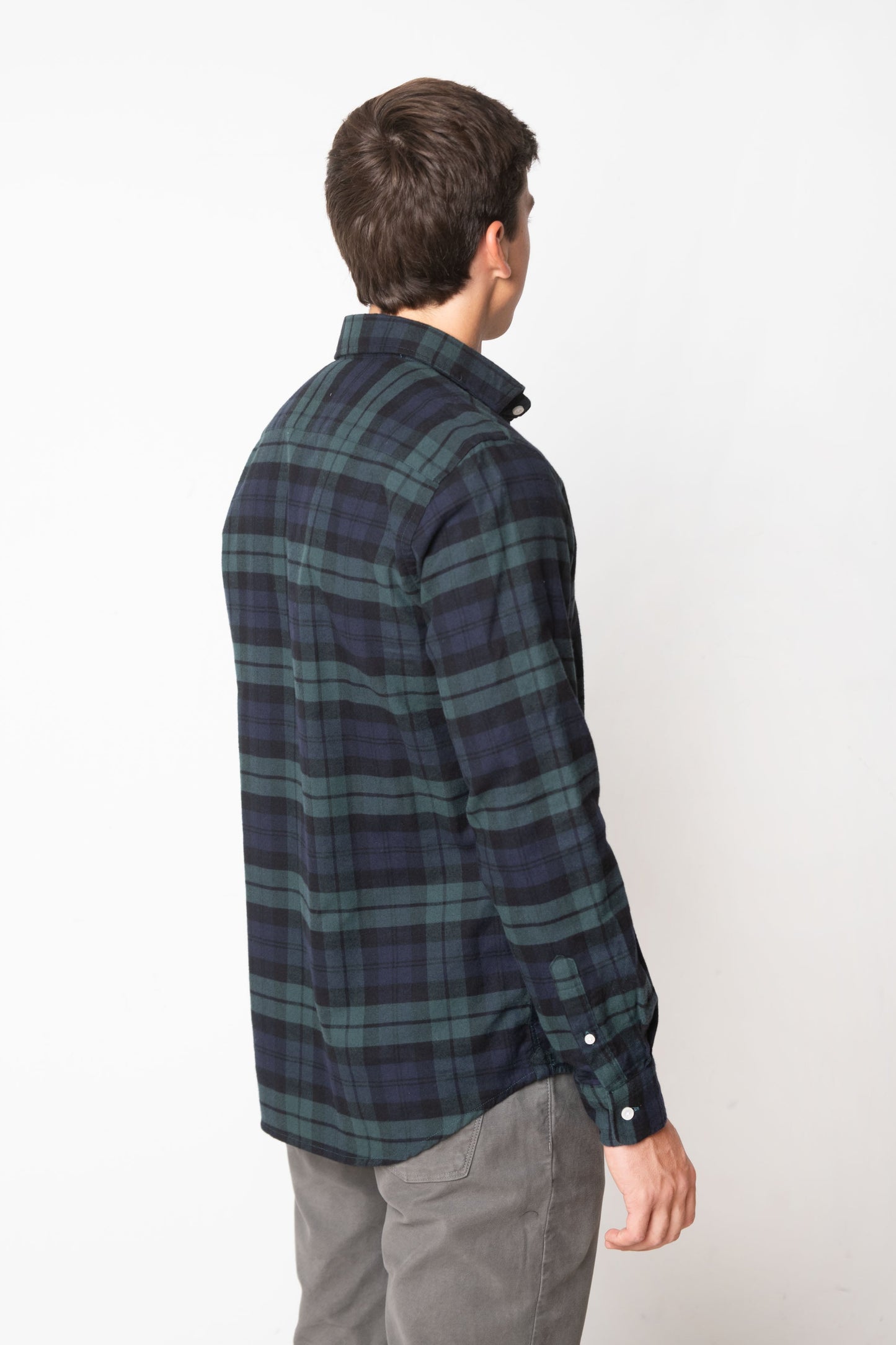 CAMISA ESCOCESA AZUL Y VERDE