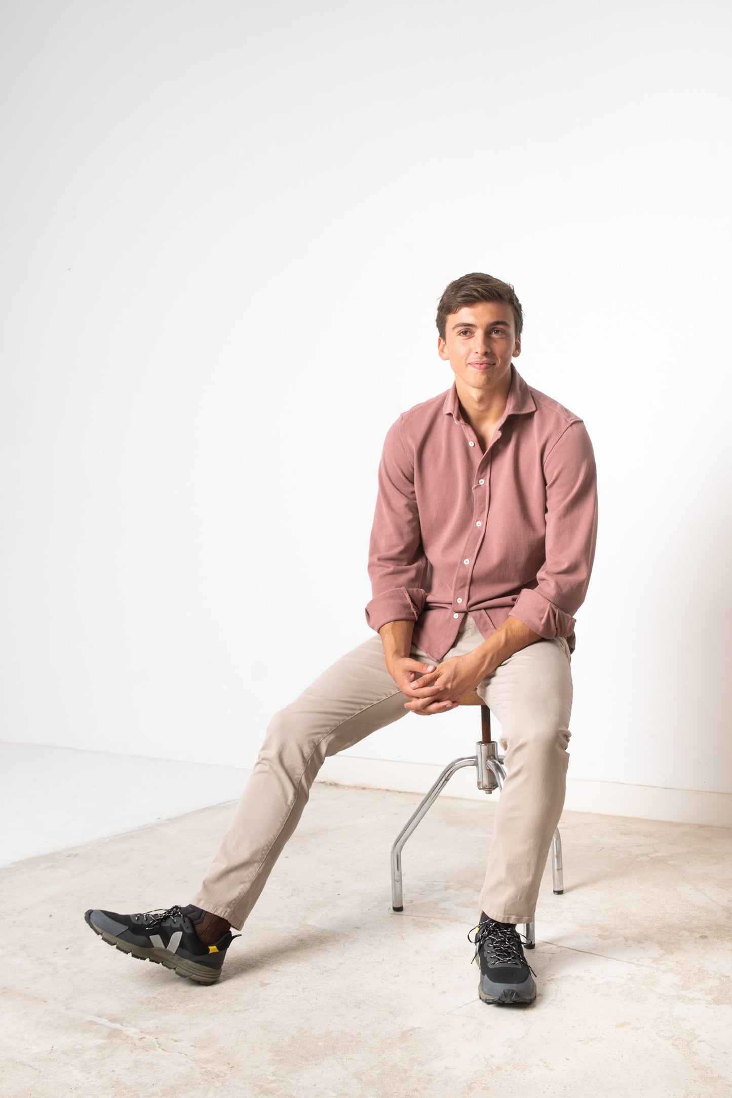 CAMISA DE PIQUÉ ROSA