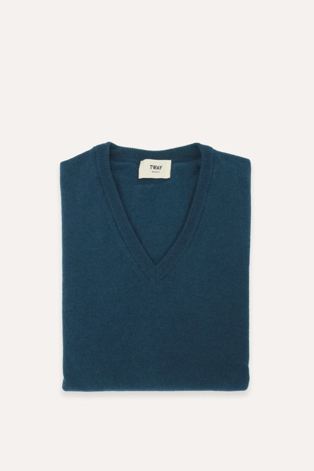 JERSEY CUELLO PICO AZUL VERDOSO