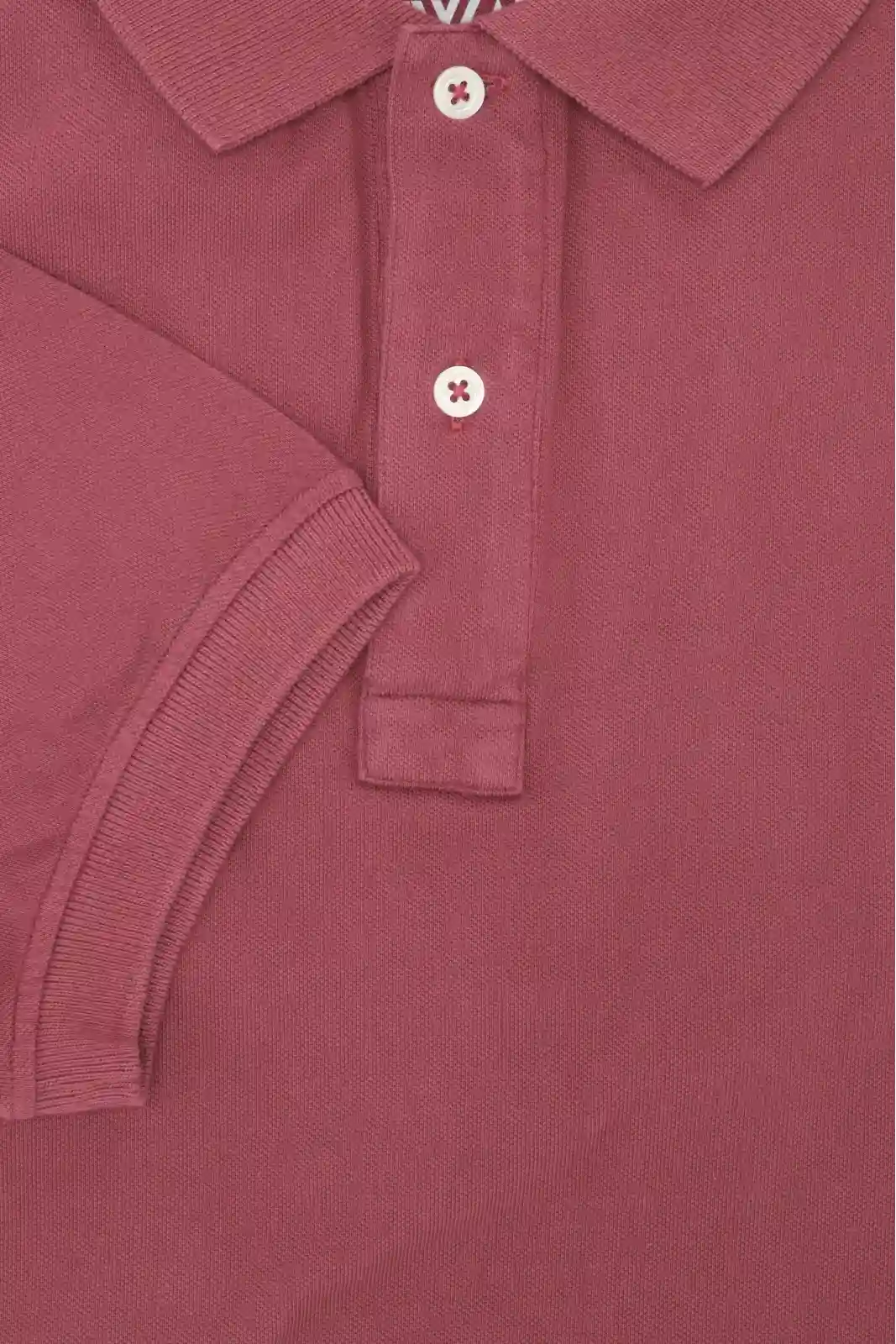 POLO PIQUÉ MANGA CORTA GRANATE