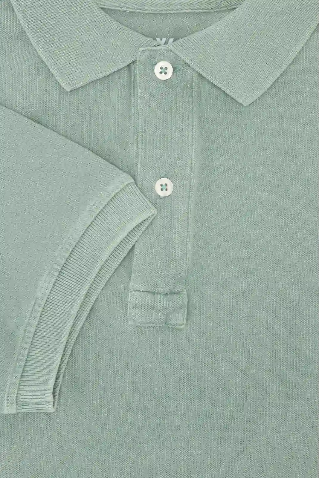 POLO PIQUÉ MANGA CORTA VERDE CLARO