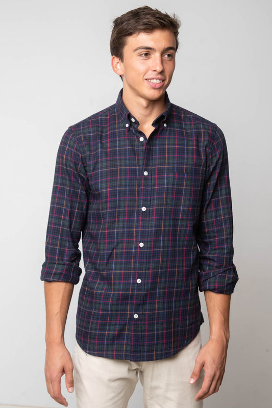 CAMISA AZUL DE CUADROS