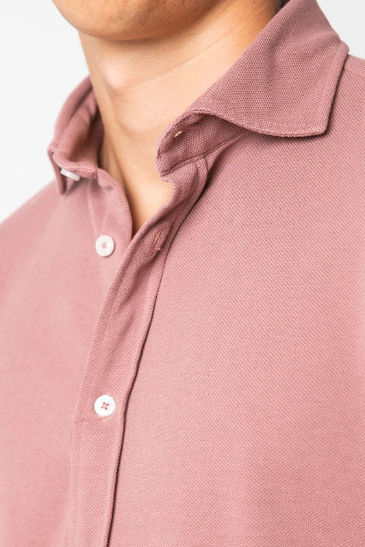 CAMISA DE PIQUÉ ROSA