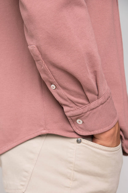 CAMISA DE PIQUÉ ROSA