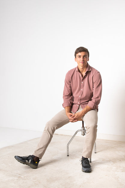 CAMISA DE PIQUÉ ROSA