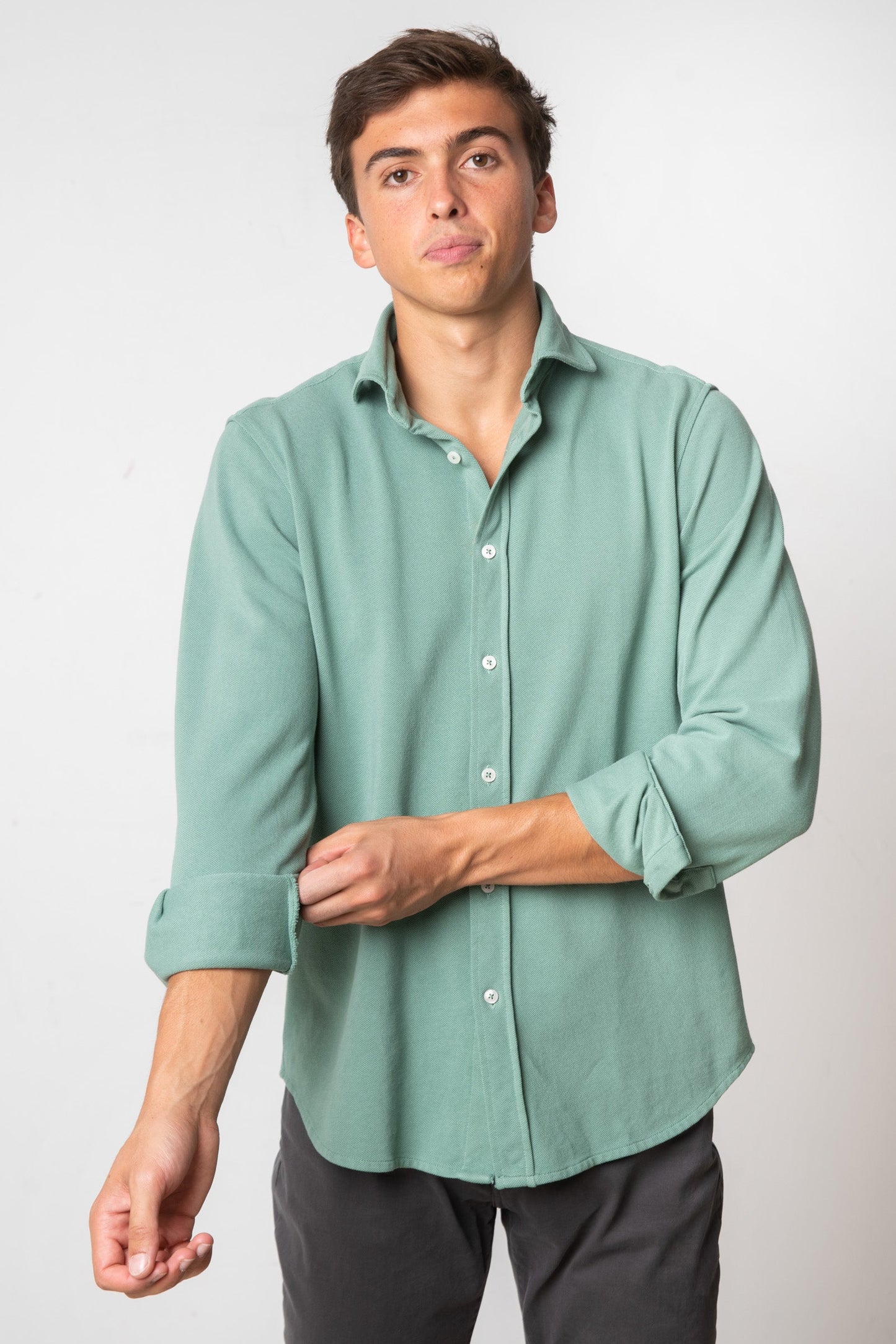 CAMISA DE PIQUÉ VERDE