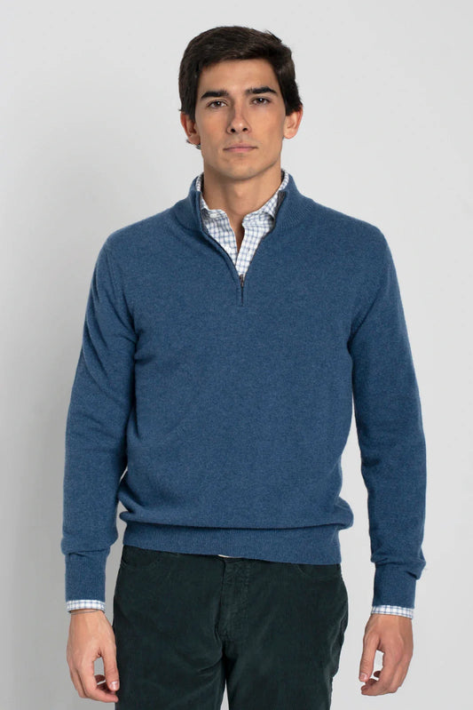 JERSEY CREMALLERA AZUL