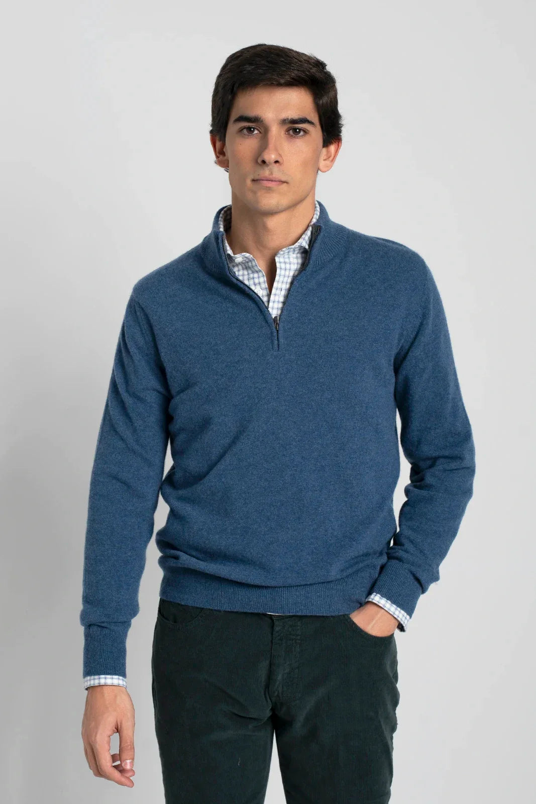 JERSEY CREMALLERA AZUL