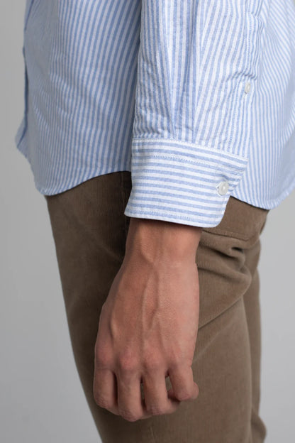 CAMISA RAYAS AZUL CLARO Y BLANCO