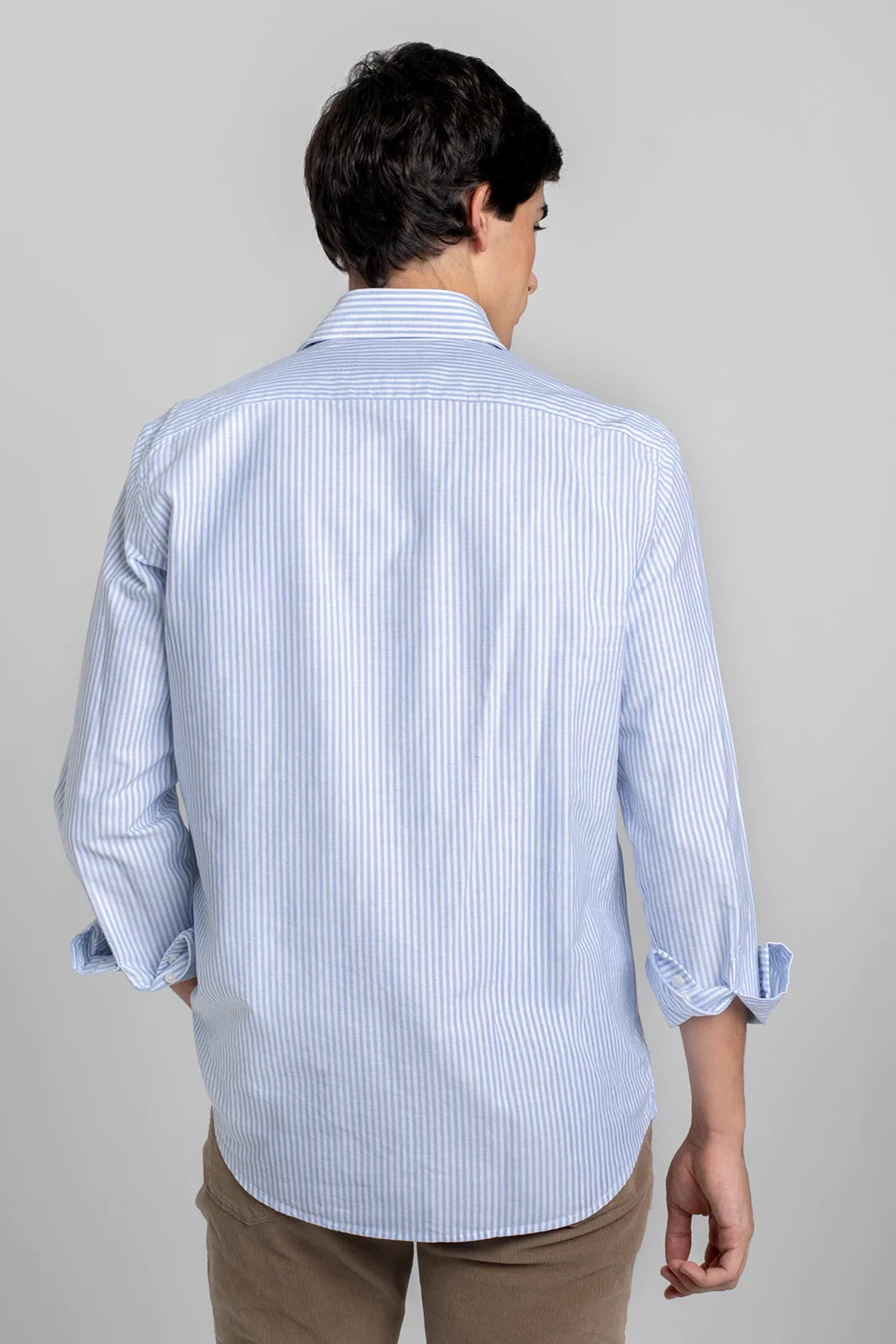 CAMISA RAYAS AZUL CLARO Y BLANCO