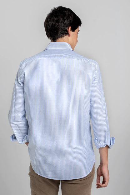 CAMISA RAYAS AZUL CLARO Y BLANCO