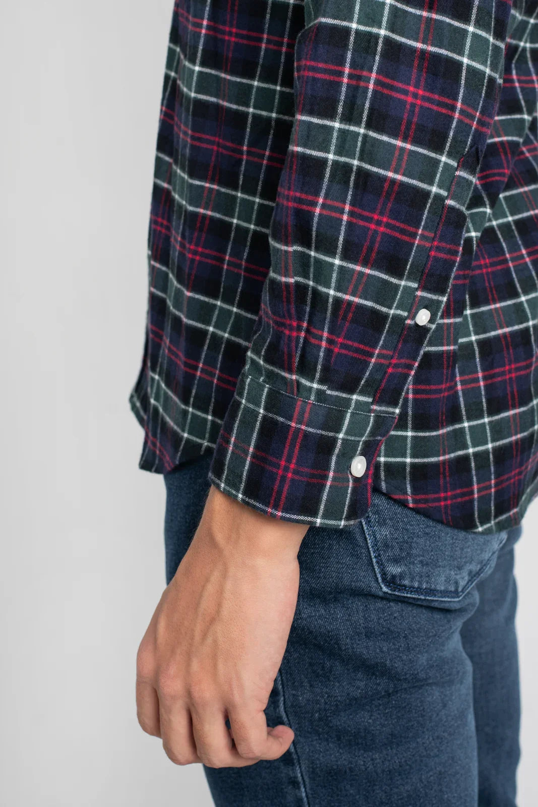 CAMISA ESCOCESA AZUL