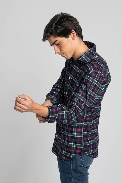 CAMISA ESCOCESA AZUL