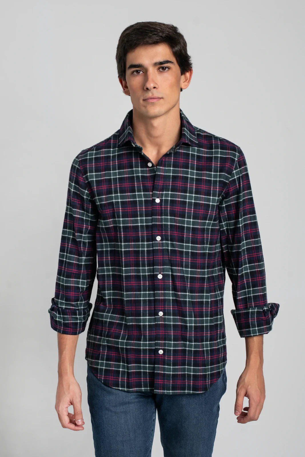 CAMISA ESCOCESA AZUL