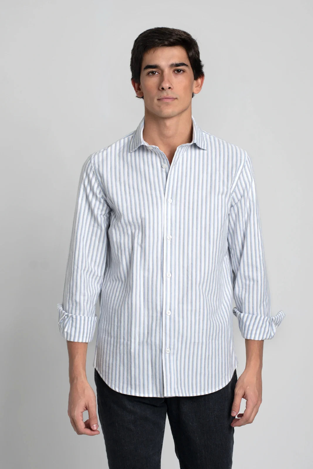 CAMISA BLANCA CON DOBLE RAYA