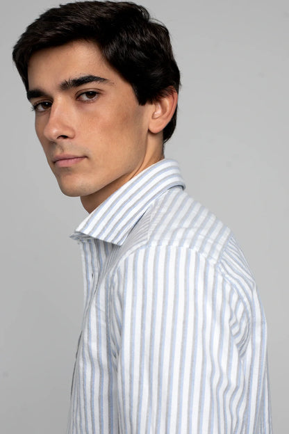 CAMISA BLANCA CON DOBLE RAYA