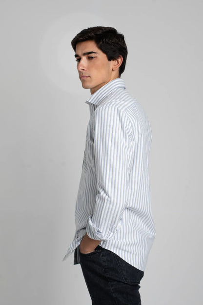 CAMISA BLANCA CON DOBLE RAYA