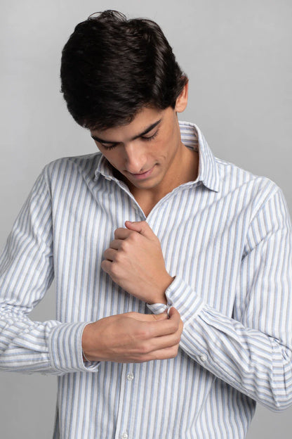 CAMISA BLANCA CON DOBLE RAYA