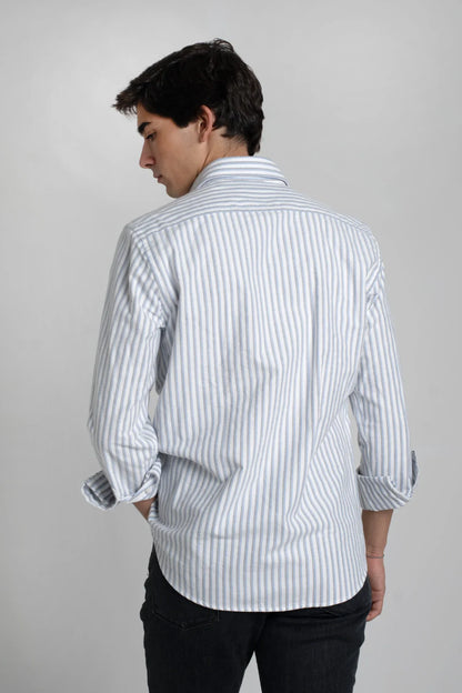 CAMISA BLANCA CON DOBLE RAYA