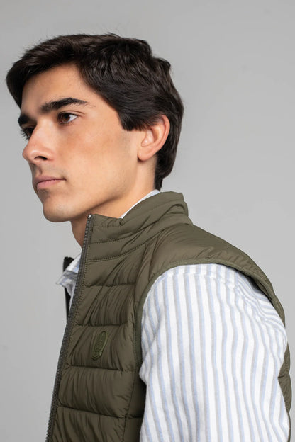 CHALECO DE PLUMAS VERDE JOTT