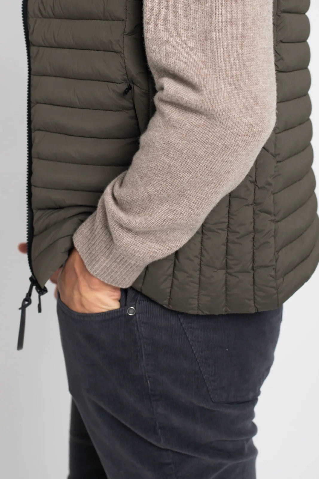 CHALECO ACOLCHADO VERDE OLIVA HOMEWARD