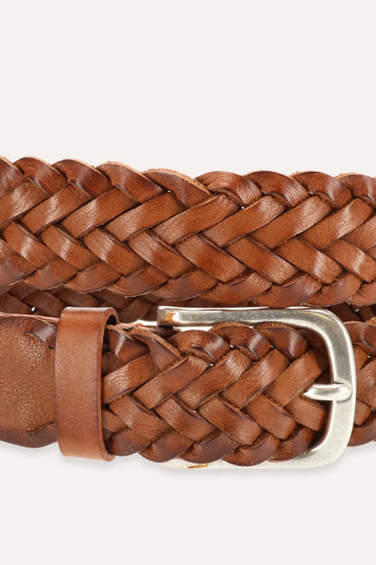 CINTURÓN PIEL TRENZADO