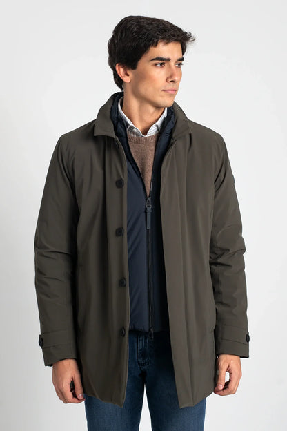 GABARDINA VERDE ACOLCHADA HOMEWARD