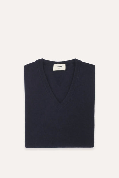 JERSEY CUELLO PICO AZUL MARINO