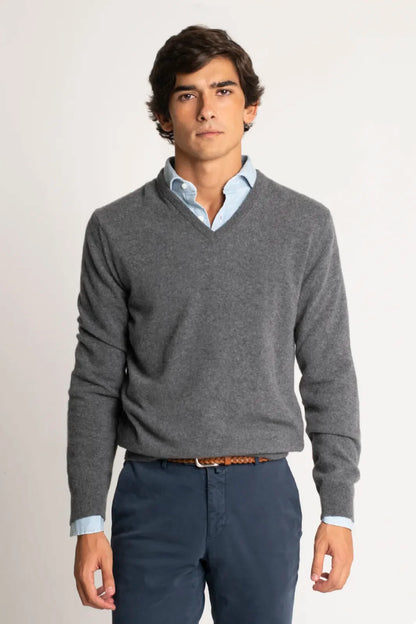 JERSEY CUELLO PICO GRIS