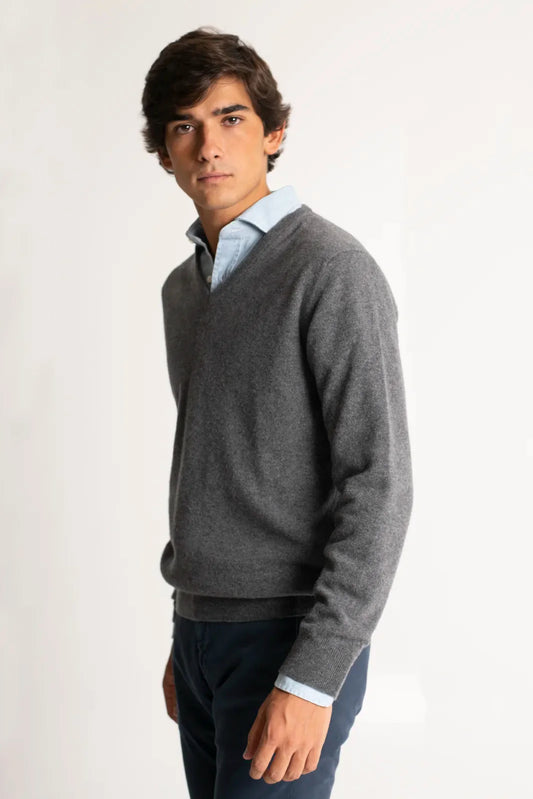 JERSEY CUELLO PICO GRIS