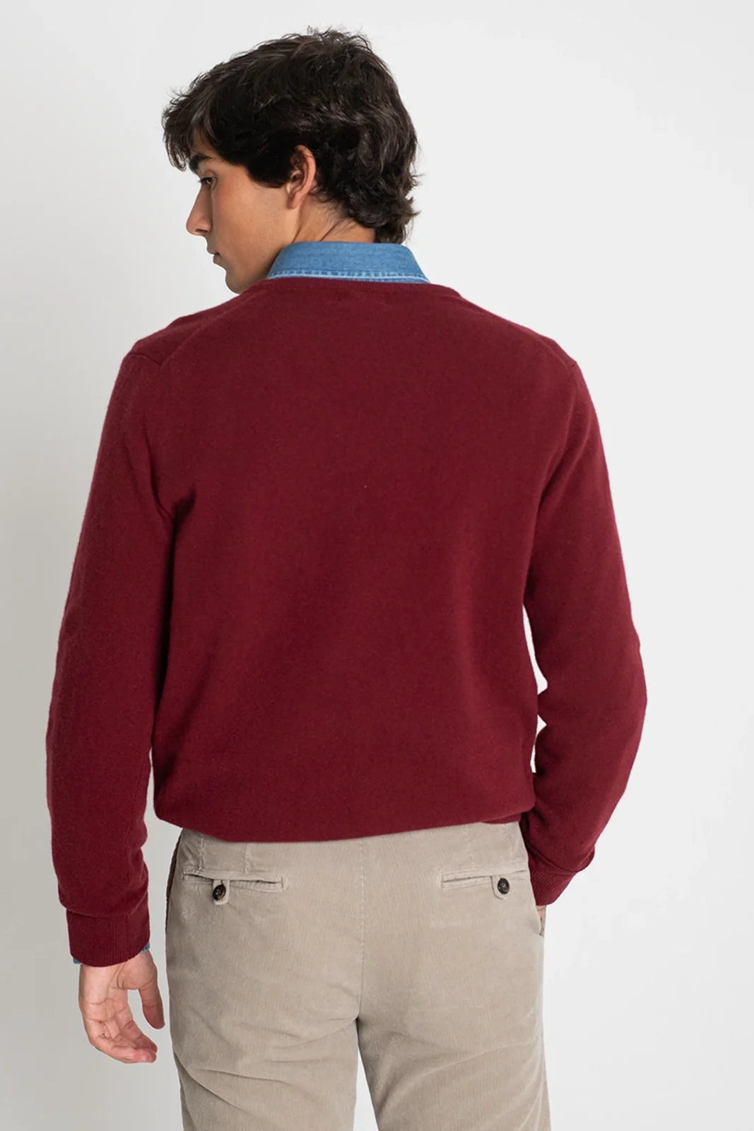 JERSEY CUELLO PICO GRANATE