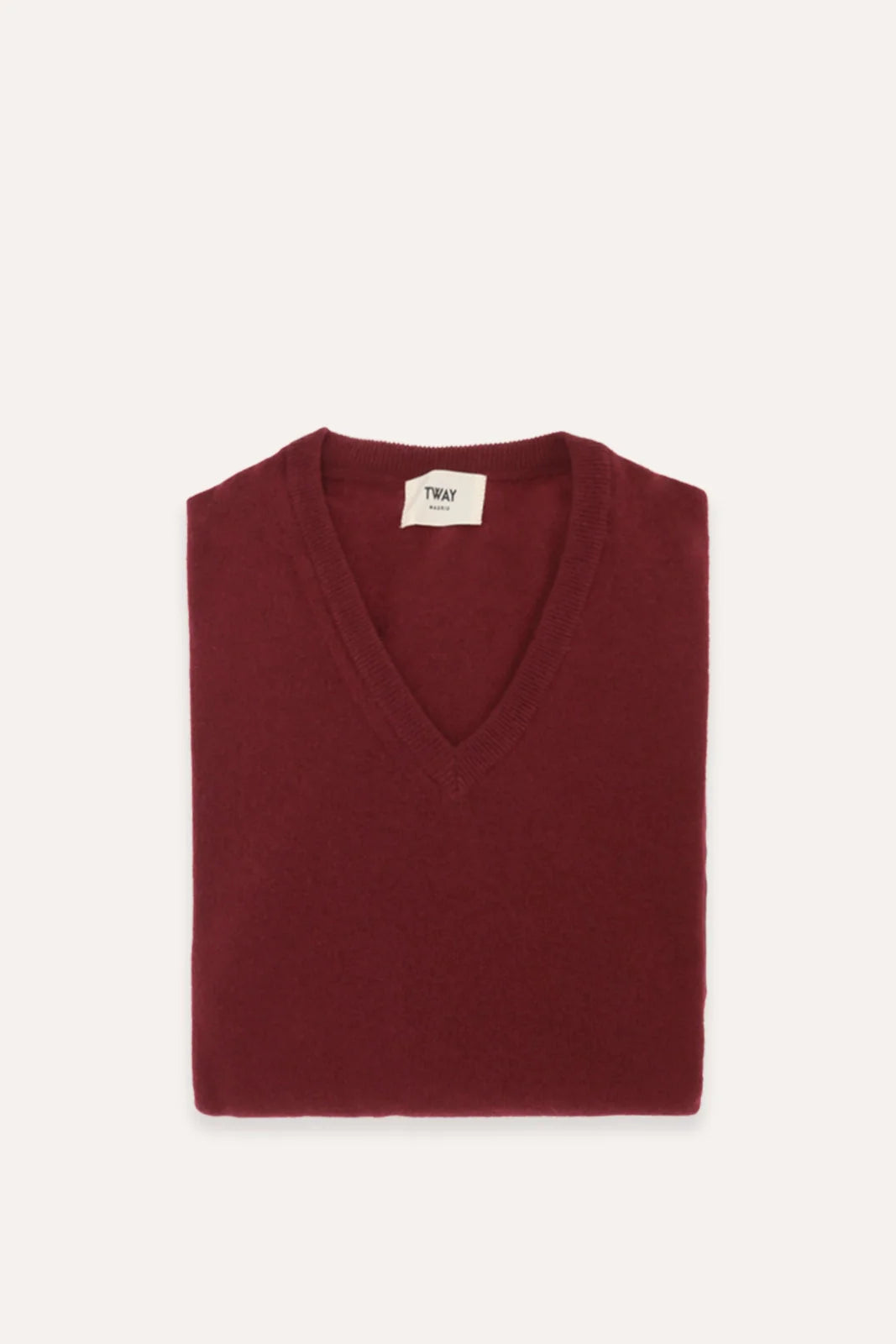 JERSEY CUELLO PICO GRANATE