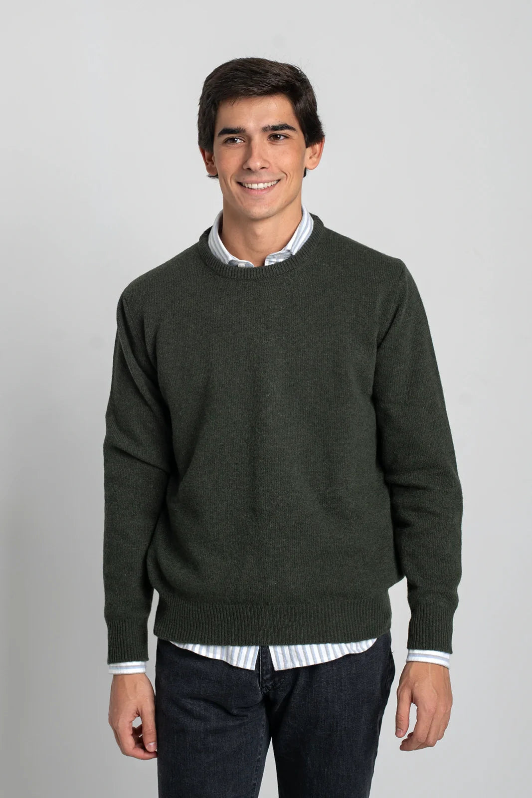 JERSEY CUELLO A CAJA VERDE OSCURO