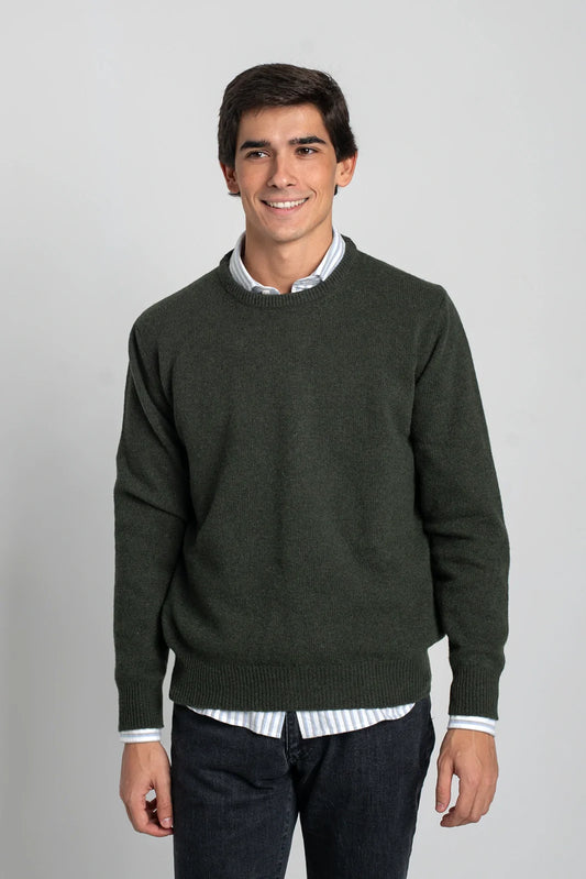 JERSEY CUELLO A CAJA VERDE OSCURO