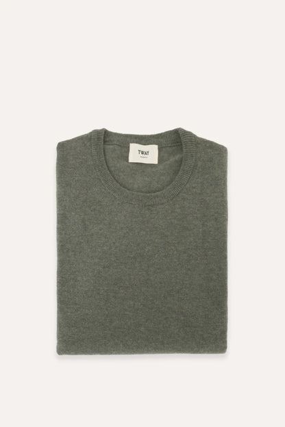 JERSEY CUELLO CAJA VERDE OLIVA