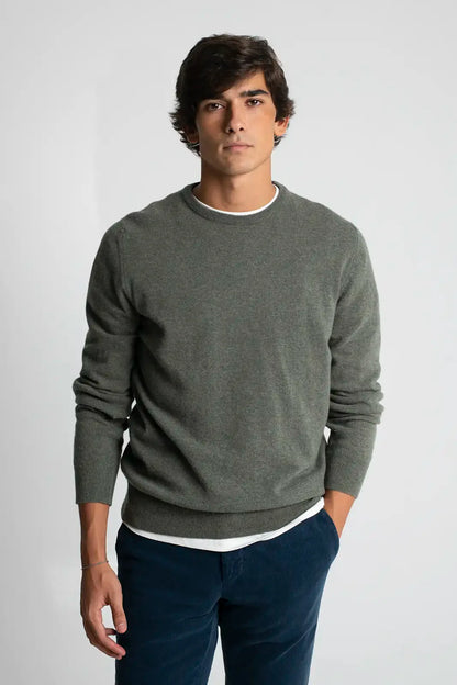 JERSEY CUELLO CAJA VERDE OLIVA