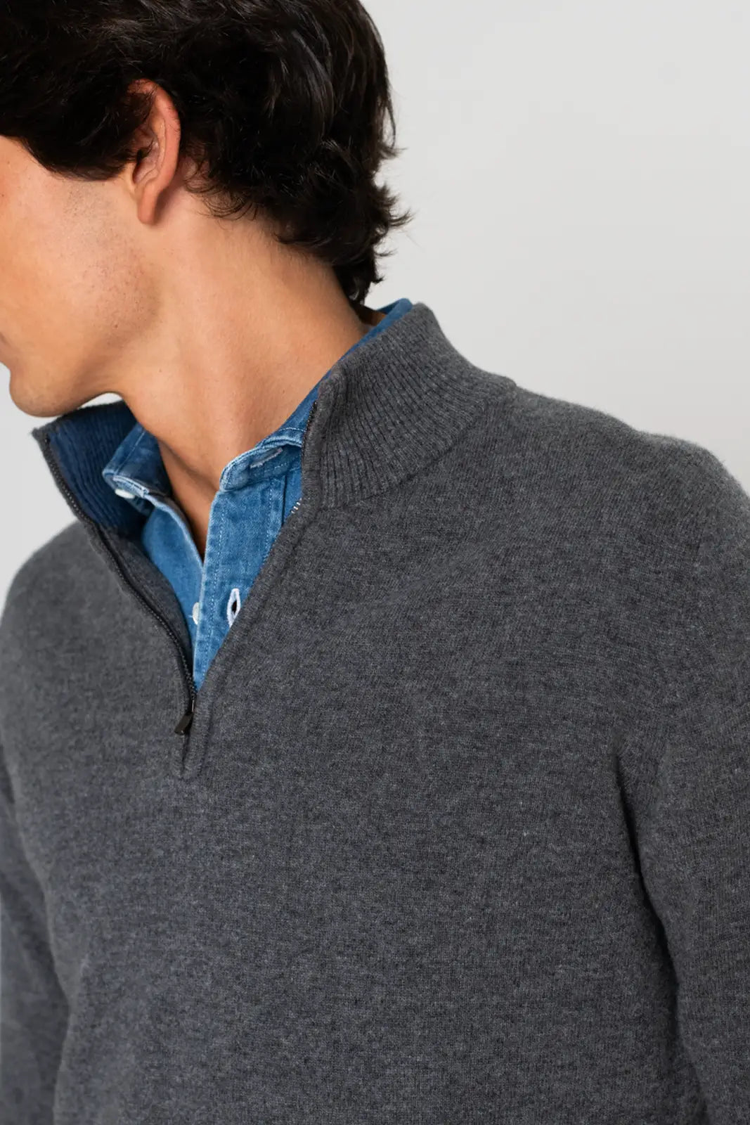 JERSEY CREMALLERA GRIS OSCURO