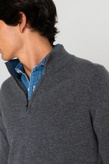 JERSEY CREMALLERA GRIS OSCURO