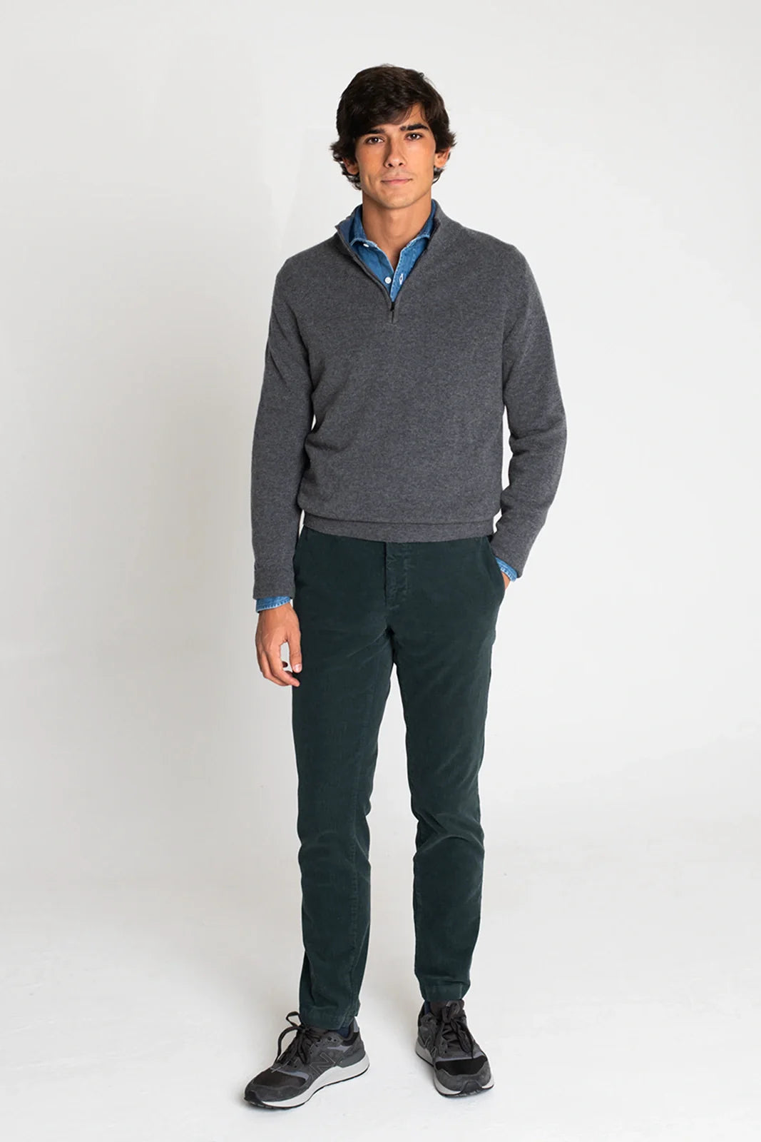 JERSEY CREMALLERA GRIS OSCURO