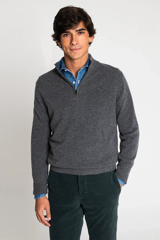 JERSEY CREMALLERA GRIS OSCURO