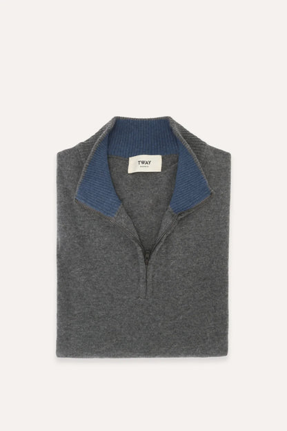 JERSEY CREMALLERA GRIS OSCURO