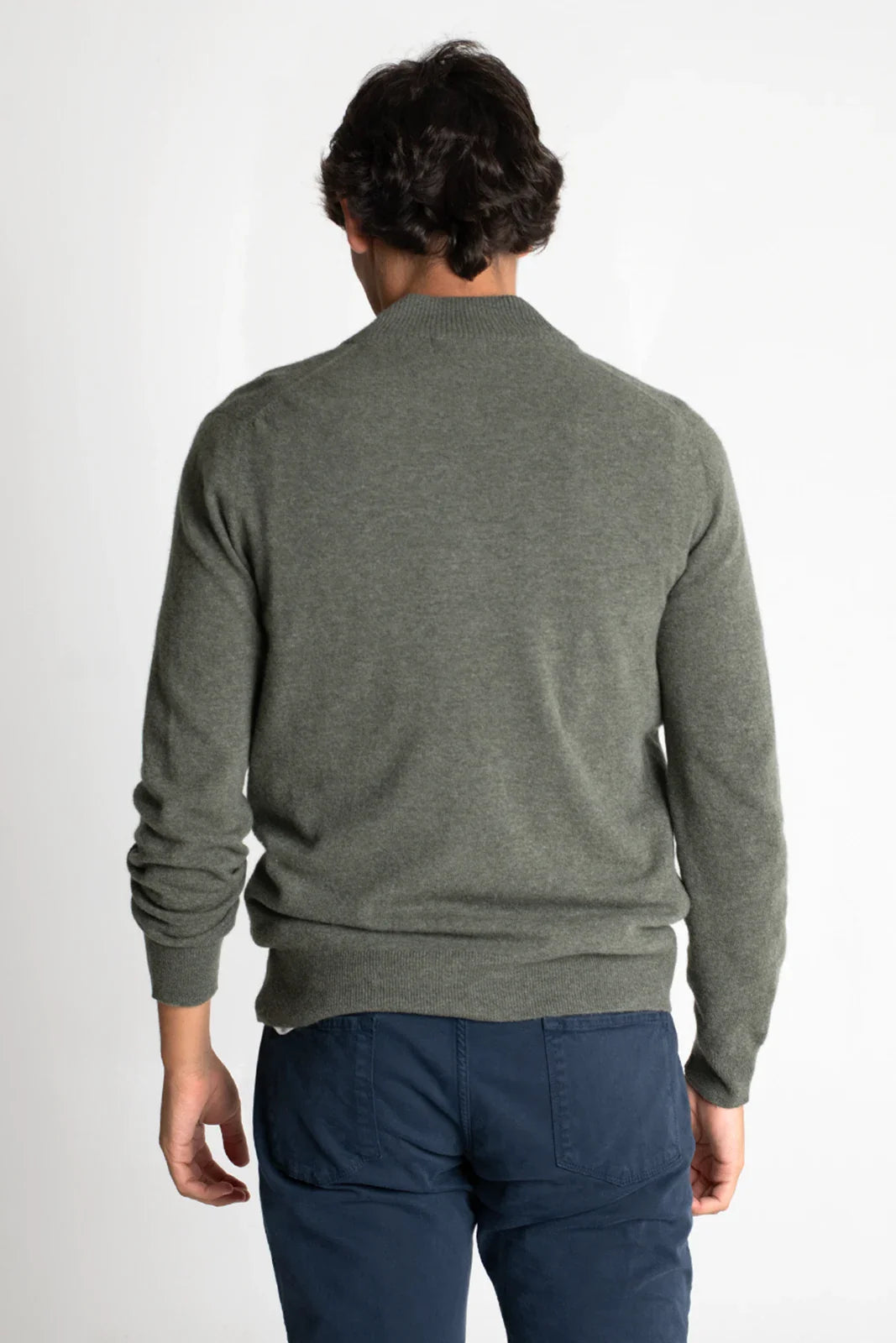 JERSEY CREMALLERA VERDE OLIVA