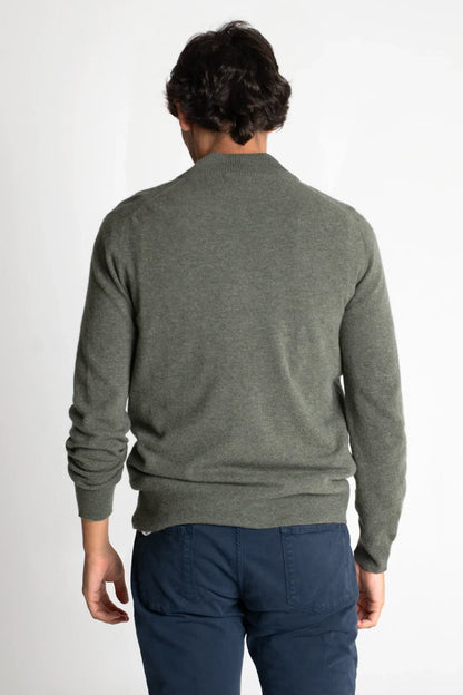 JERSEY CREMALLERA VERDE OLIVA