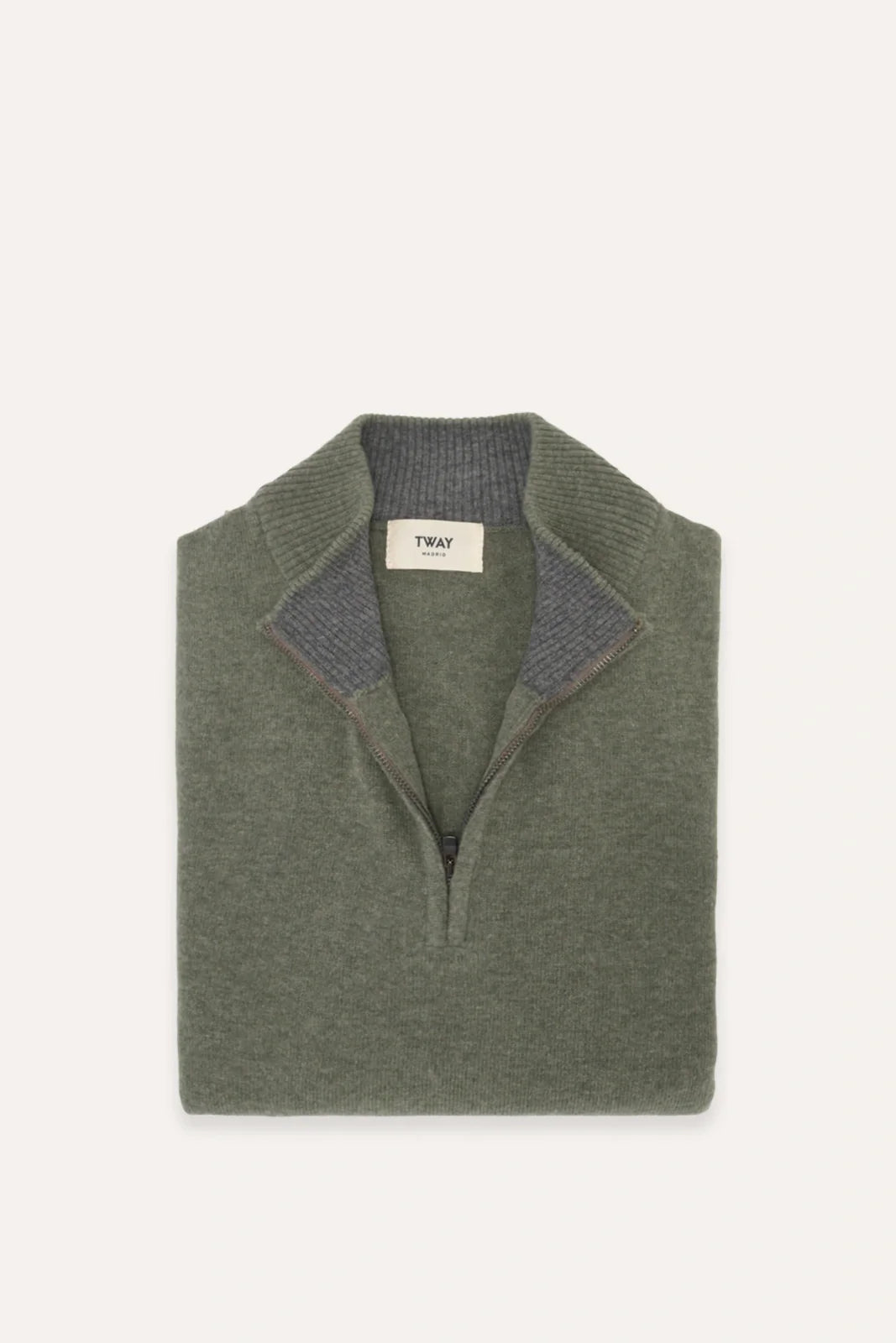 JERSEY CREMALLERA VERDE OLIVA