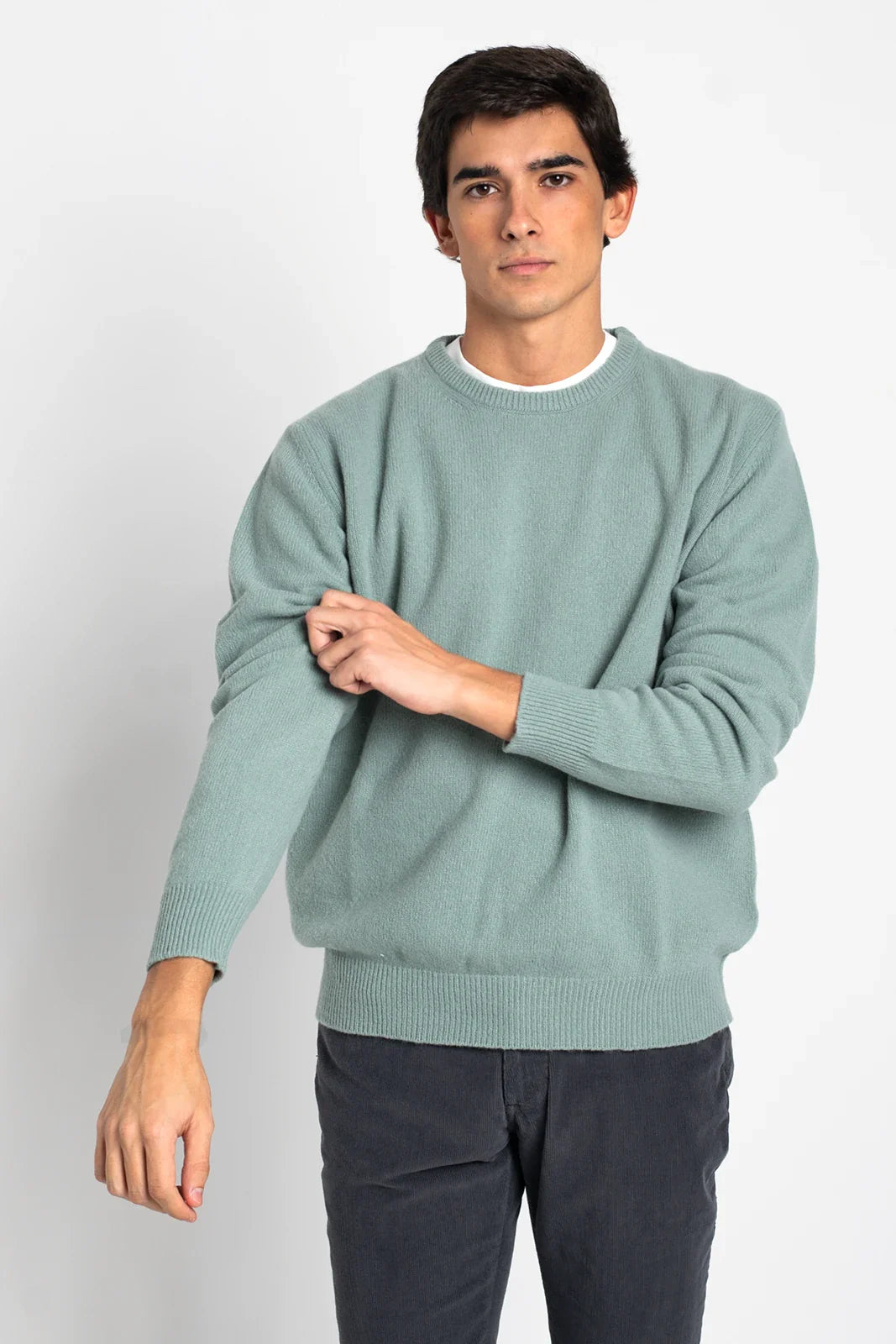 JERSEY CUELLO A CAJA VERDE AGUA