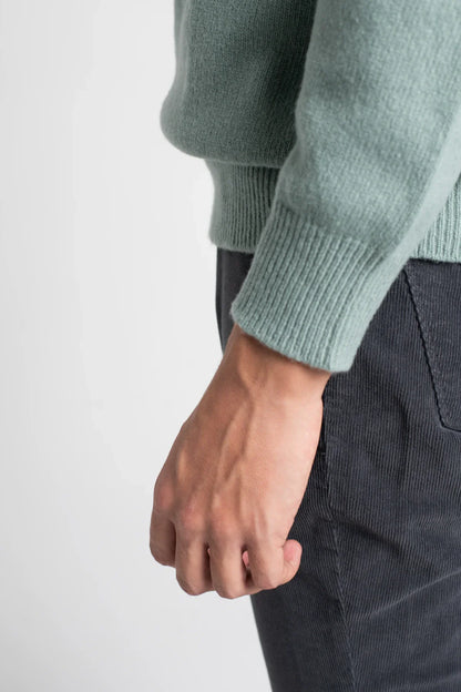 JERSEY CUELLO A CAJA VERDE AGUA