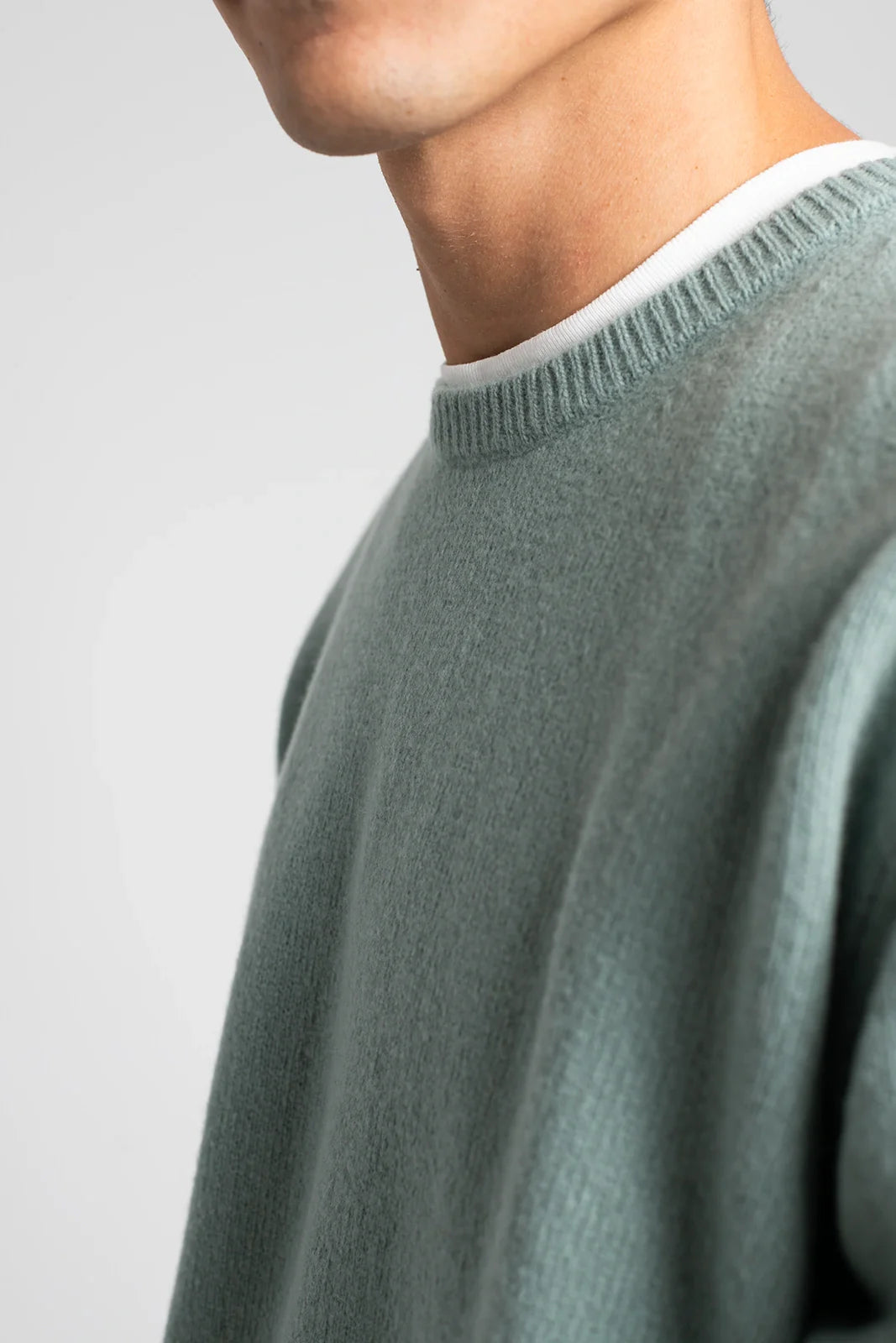 JERSEY CUELLO A CAJA VERDE AGUA