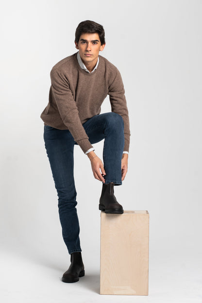 JERSEY CUELLO A CAJA TOSTADO