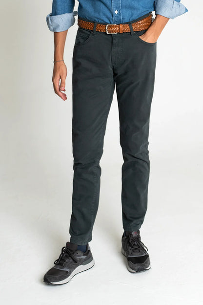 PANTALÓN 5 BOLSILLOS VERDE AZULADO