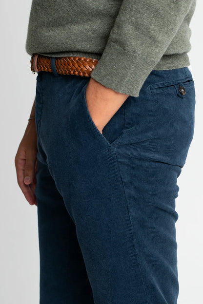 PANTALÓN CHINO PANA AZUL OSCURO